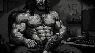 Intense moaning raw solo blowjob dirty talk from daddy for intense gay fantasies