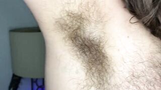 Hairy armpit showoff gets stripped down choked