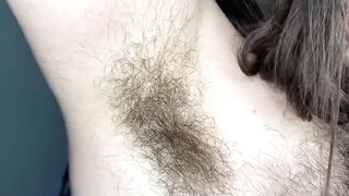 Hairy armpit showoff gets stripped down choked
