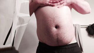 Straight Weird Guy Gets Rubbed Raw in Bathroom Solo