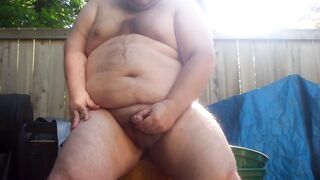 Gay Fat Guy Solo Wacking Off Small Dick Cumshot