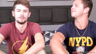 Tanner Valentino destroys broke straight jock Rick Hazard raw gay anal