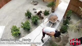 Hung Construction Worker Destroys Twink with BBC and Cumshot