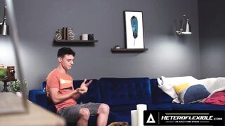 Stepdad Killian Knox corrupts stepbro Asher with gay DILF dick deep in his throat