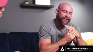 Stepdad Killian Knox corrupts stepbro Asher with gay DILF dick deep in his throat