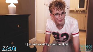 Gay foreign exchange student gets destroyed in dirty college shower