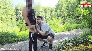 Straight Steven Gets Sucked Dry In The Woods Bareback Rooted Hard