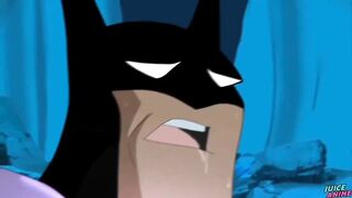 Superman's steel cock destroys Batman in brutal rough gay yaoi