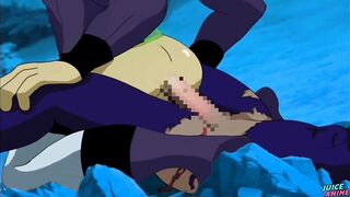 Superman's steel cock destroys Batman in brutal rough gay yaoi