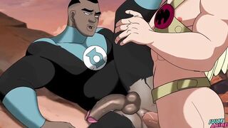 Green Lantern part 2 Black ass stuffed by massive muscle hentai yaoi