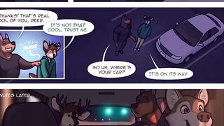 Furry Comic Dub Heavy Lifting brutal raw gay yiff in the night club