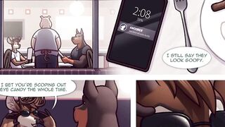 Furry Comic Dub Heavy Lifting brutal raw gay yiff in the night club