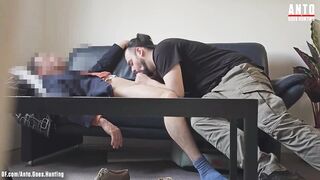 Straight suit gets seduced Second Visit Uncut Swiss big cock