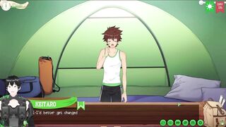 Keitaro owns Taiga's tight little hole during camp buddy gameplay gangbang
