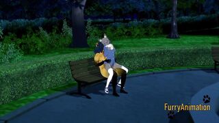 Giant horse rips fox’s tight hole raw yaoi 3D creampie