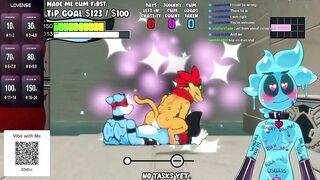 Slime gets destroyed riding dragon cock hard