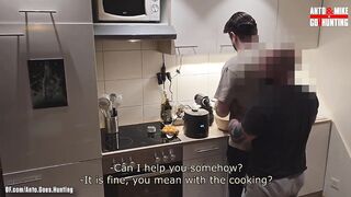 Straight Curious Steven Gets Fisted Bareback After Dirty Kitchen Blowjob