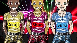 Cute boys penetrated in the gay disco club
