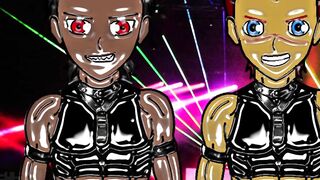 Cute boys penetrated in the gay disco club