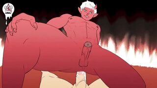The Devil's Pact 2: Gay Demon Rough Ritual Sex with a Bara Twink