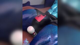 Druth null bulge edging his latex cock raw in gay nigh animation