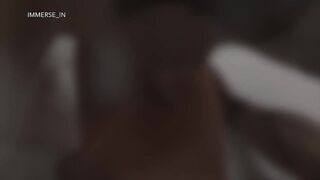 Deep throat gagged on massive cartoon daddy cock gagging throat fuck