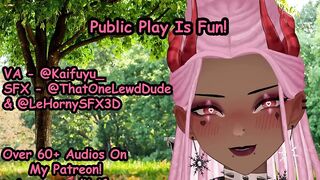Femboy Gives You Head In A Public Park Rough Blowjob With Cum In Mouth