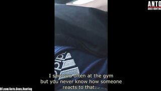 Straight gym guy’s raw muscle gets wrecked blowjob until cumshot