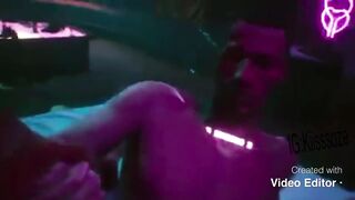 Cyberpunk 2077 gay sex brutal sloppy creampie raw anime POV