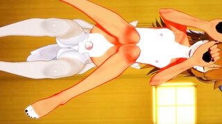 Shiro & Naru Hard Furry Yaoi Fucked in Japanese Room Creampie Cum
