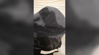 Chunky jizz after wet dream ruined gay underwear