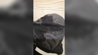 Chunky jizz after wet dream ruined gay underwear