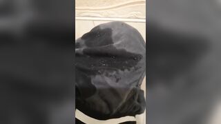 Chunky jizz after wet dream ruined gay underwear