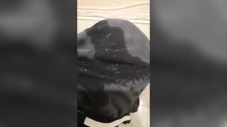 Chunky jizz after wet dream ruined gay underwear
