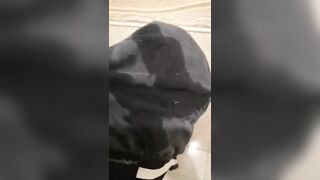 Chunky jizz after wet dream ruined gay underwear