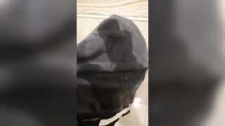 Chunky jizz after wet dream ruined gay underwear