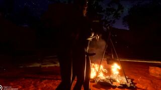 Big European cock pounds femboy jungle camp