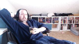 Philosophy professor gets ruined jerking off alone then blows his load in tighty whities