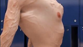 Gary’s gay muscle transformation huge gay cock bulges apart
