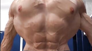 Gary’s gay muscle transformation huge gay cock bulges apart