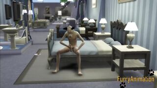 Furry Yaoi 3D Pup Selffucked Hard Creampie