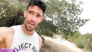Hot fitness guy strips naked in public Argentina challenge