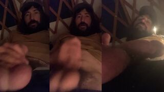 Big dick solo masturbating after work choked cumshot