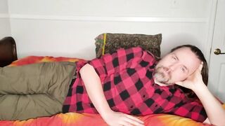Vlogging and jerking off into my cum-soaked underwear