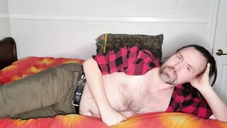 Vlogging and jerking off into my cum-soaked underwear