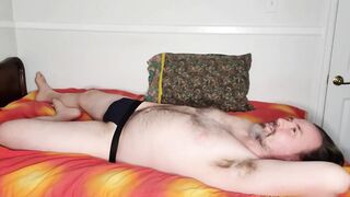 Vlogging and jerking off into my cum-soaked underwear