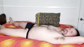 Vlogging and jerking off into my cum-soaked underwear