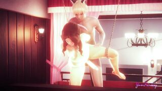 Aerith the femboy gets tied up and ruined raw in Final Fantasy Yaoi