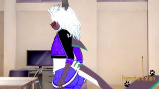 Gaping yiffing shark cock stuffed raw yaoi furry hentai