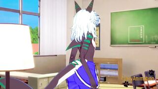 Gaping yiffing shark cock stuffed raw yaoi furry hentai